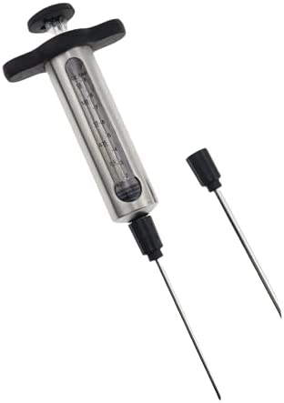 Flavor Injector, Stainless-Steel – Meat, Poultry, BBQ, Grill, Smoker