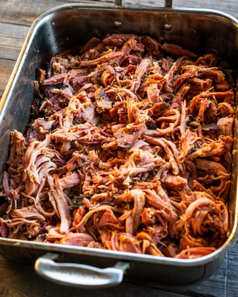 Smoked Pulled Ham – Chiles and Smoke