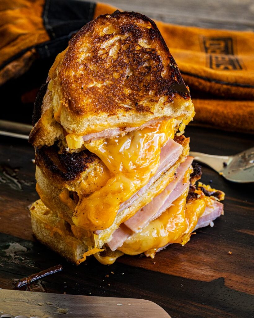 Smoked Grilled Ham and Cheese