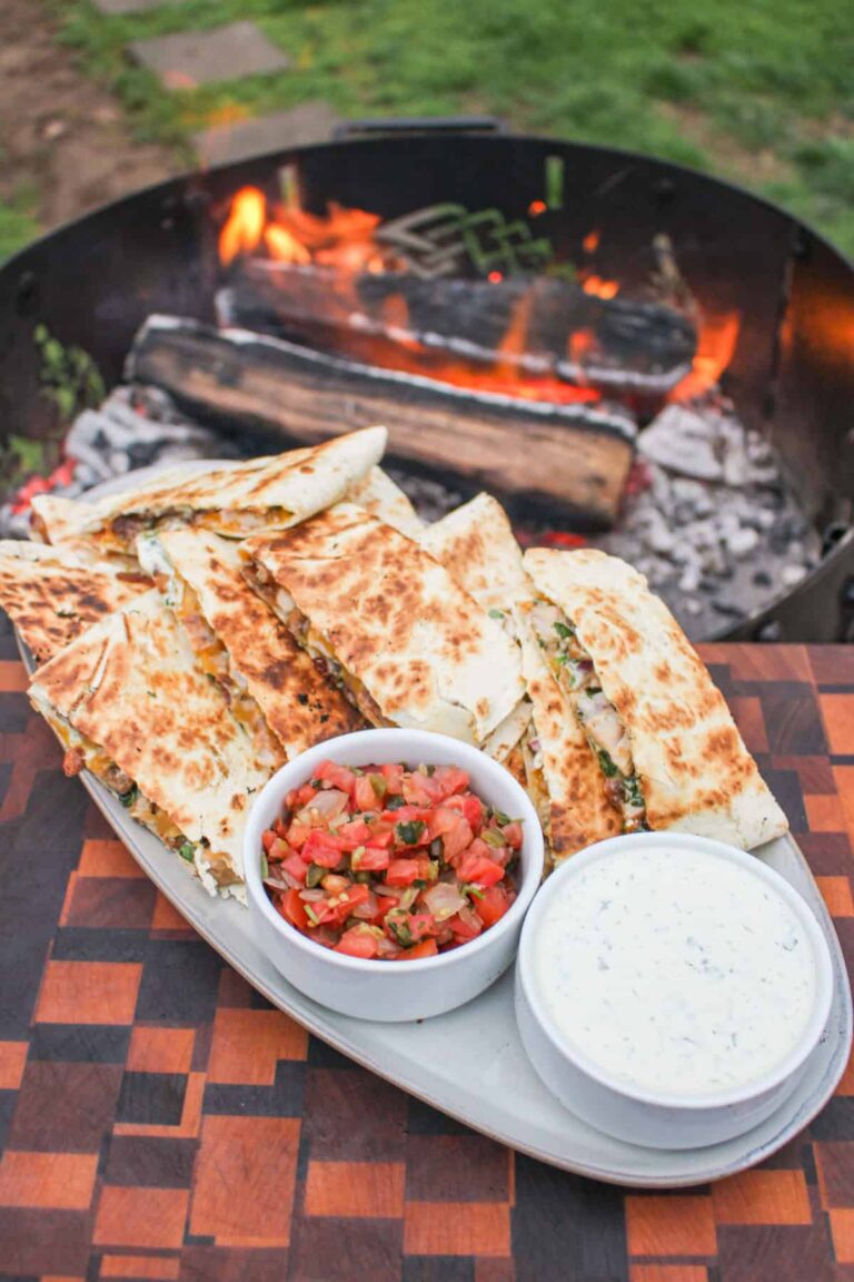 Chicken Bacon Ranch Quesadilla – Over The Fire Cooking