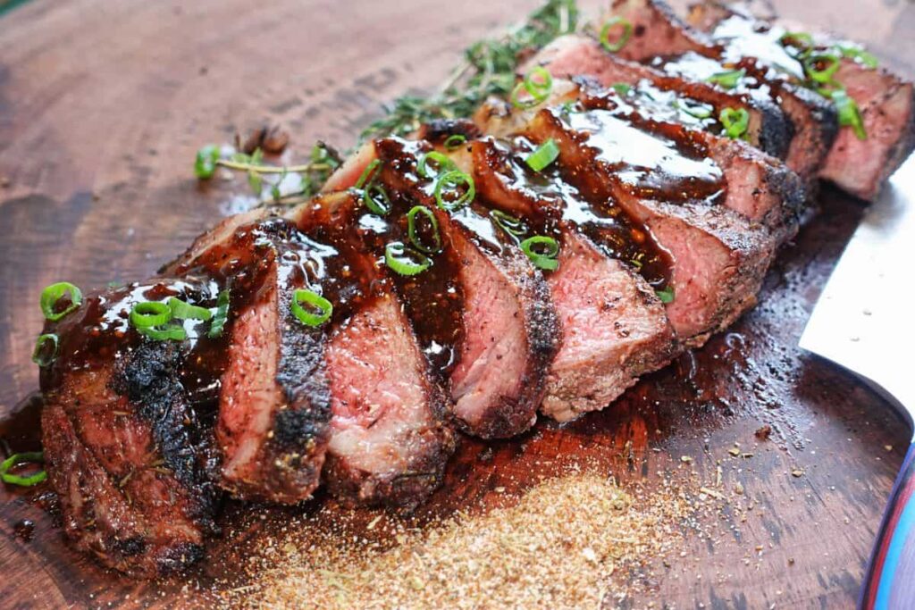 Cajun Rubbed Steak with Bourbon Street Sauce