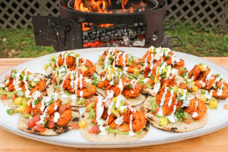 Shrimp “Al Pastor” Tacos – Over The Fire Cooking