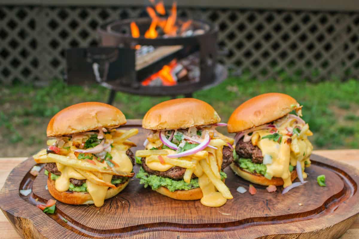 California Burrito Style Burger – Over The Fire Cooking