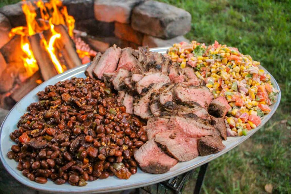 Grilled Tri-Tip with Charred Corn Salsa