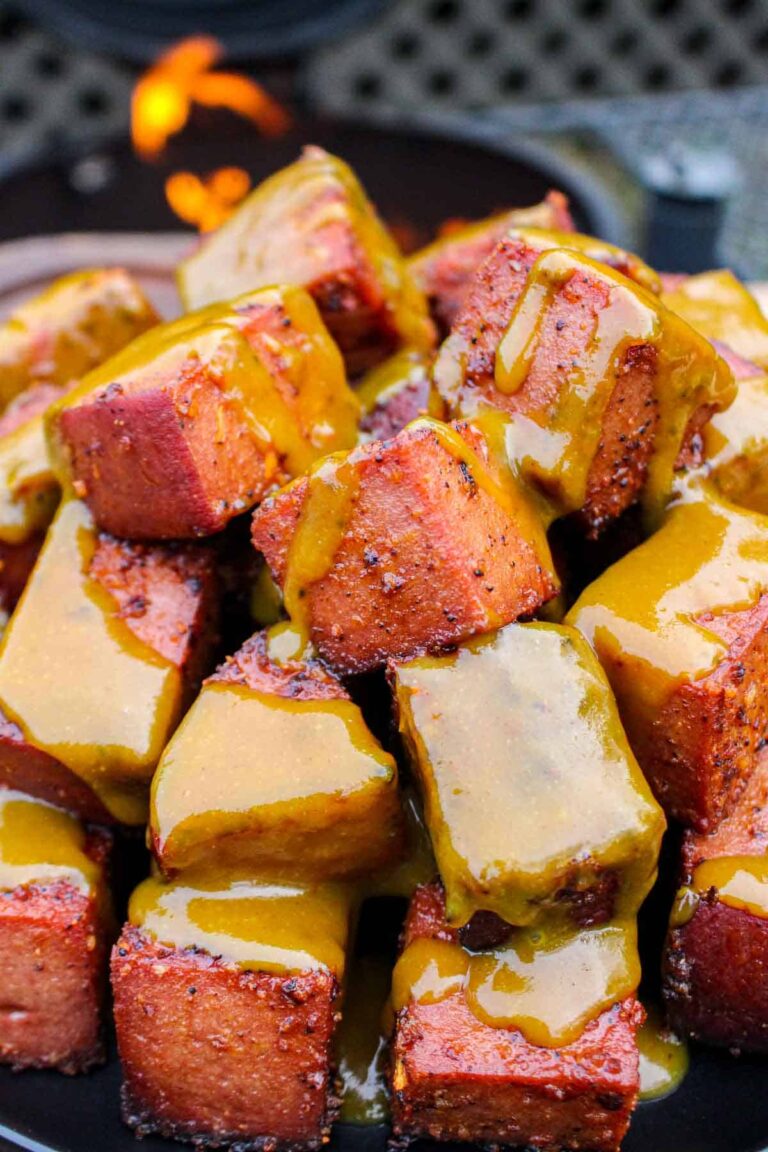 Smoked Bologna Burnt Ends – Over The Fire Cooking