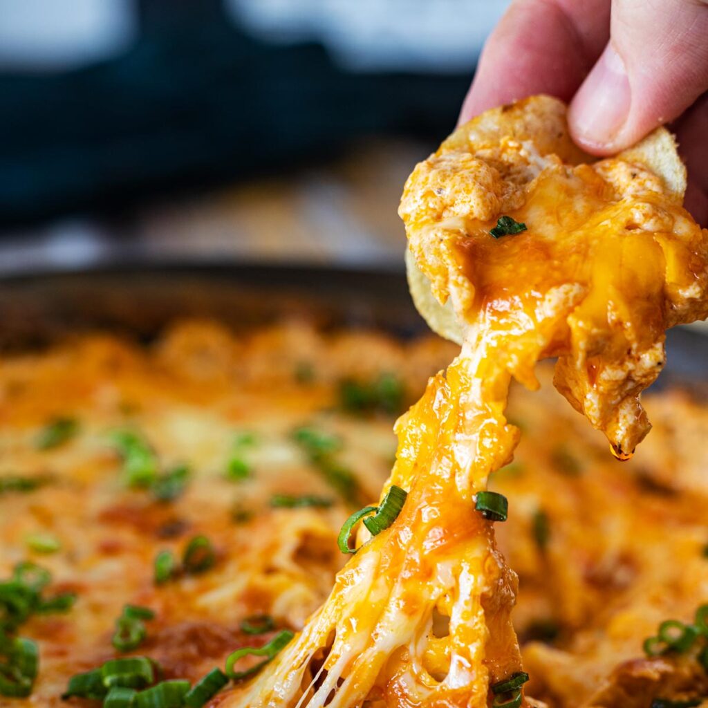 Smoked Buffalo Chicken Dip – Chiles and Smoke