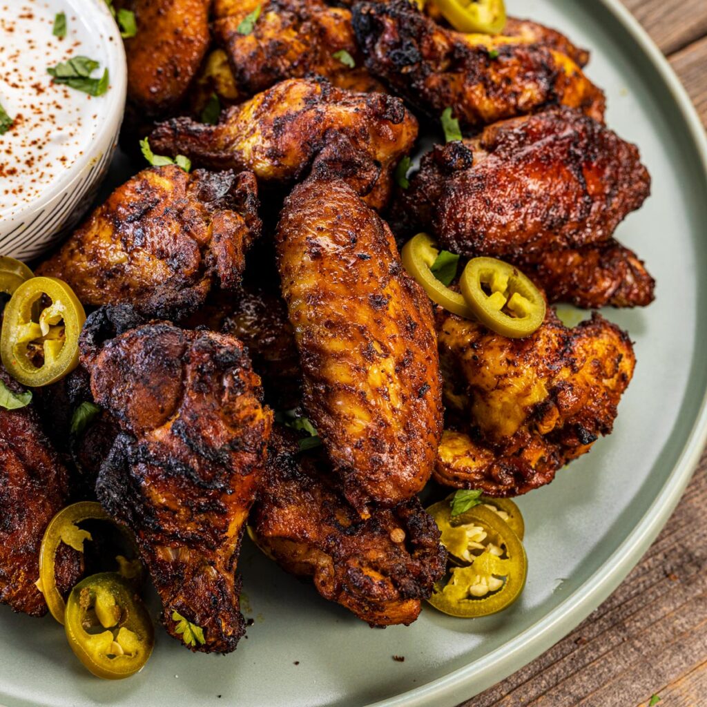 Grilled Chicken Fajita Wings – Chiles and Smoke