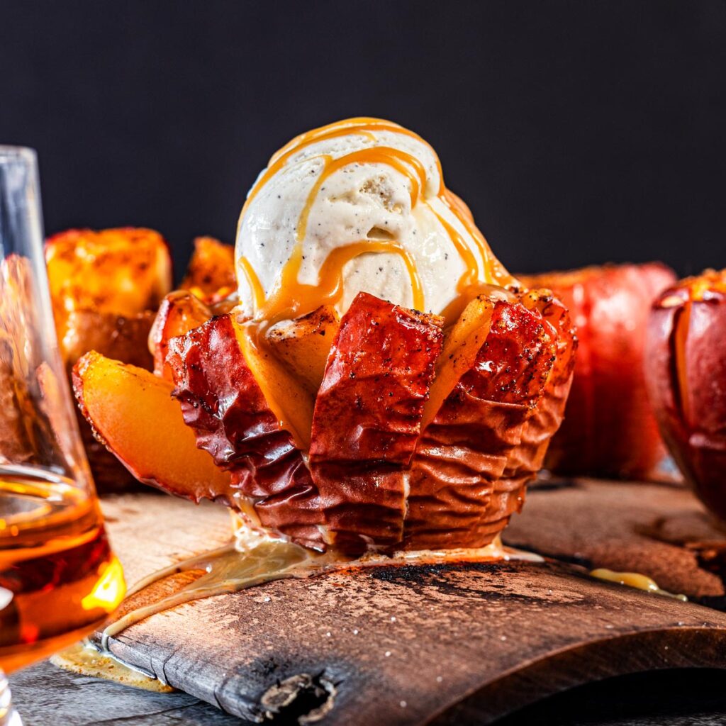 Bloomin’ Grilled Apples – Chiles and Smoke