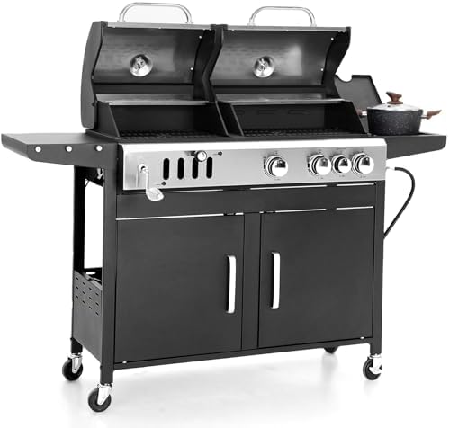 Sophia & William Charcoal and Propane Gas Grill Combo w…