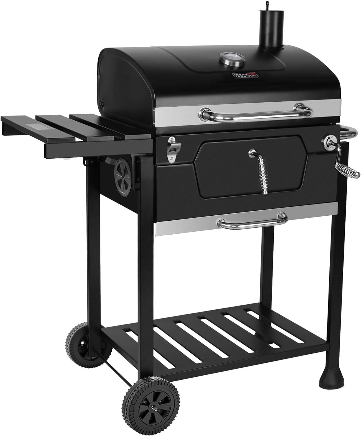 Royal Gourmet 24-Inch Charcoal Grill with Foldable Side…