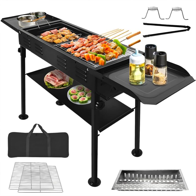 VACHAN Portable Charcoal Grills for Outdoor BBQ, Foldab…