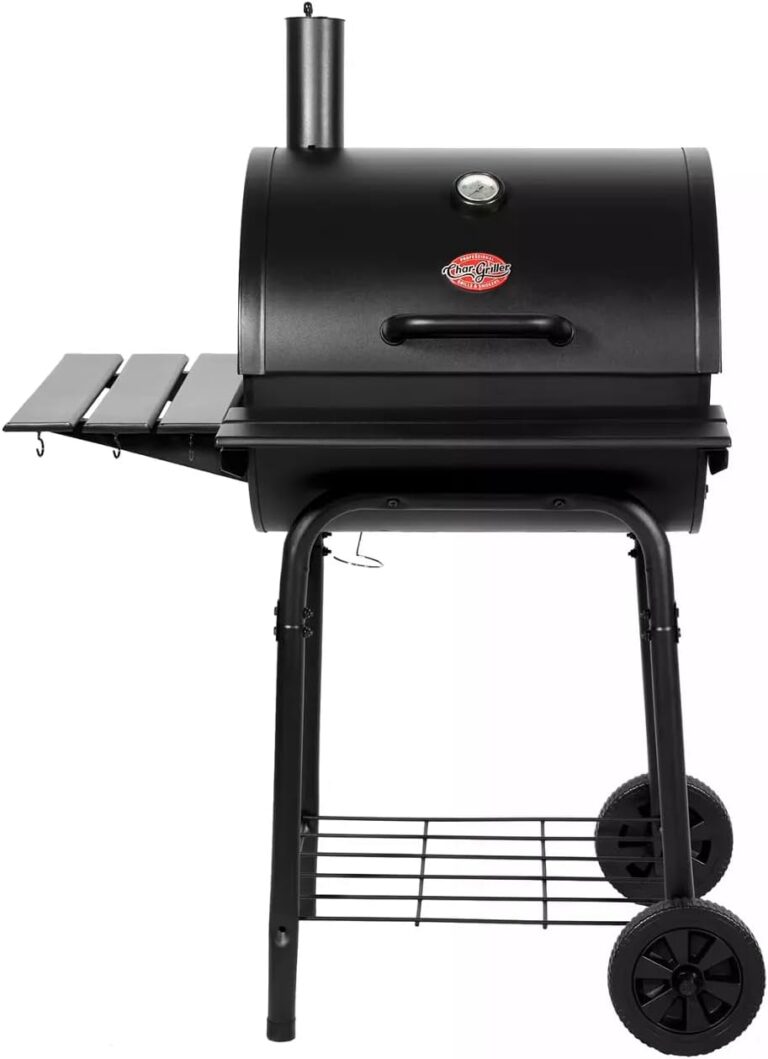 Char-Griller® Wrangler® Charcoal Grill in Black with Wo…