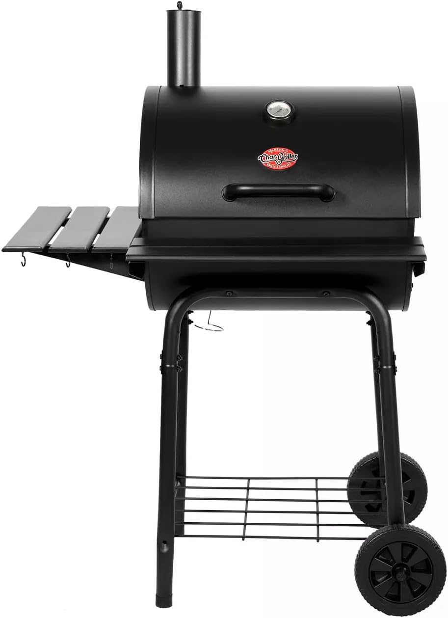 Char-Griller® Wrangler® Charcoal Grill in Black with Wo…