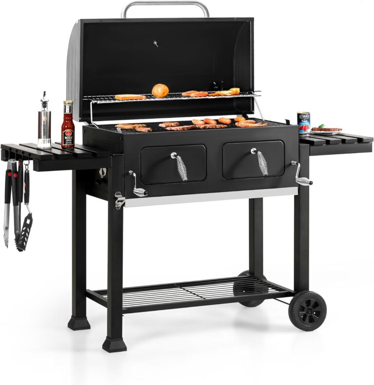 Sophia & William Extra Large Charcoal BBQ Grills with 7…