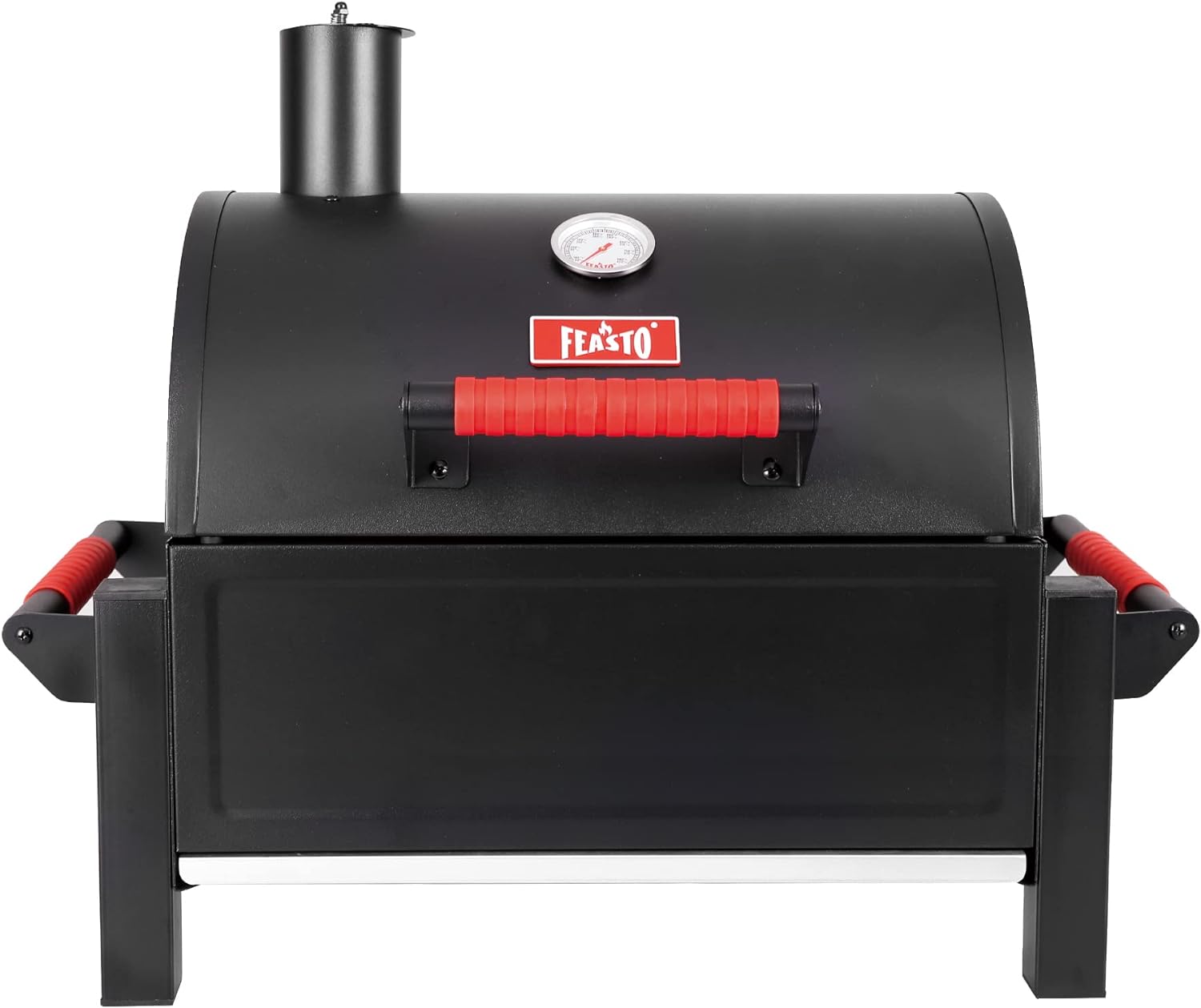 Portable Charcoal BBQ Grills with Cast Iron Grates, Tab…