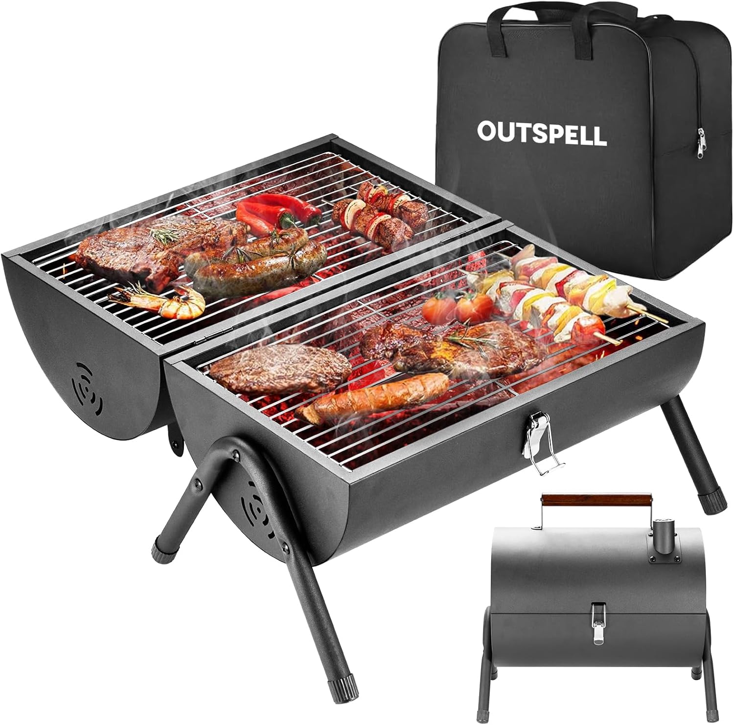 Portable Charcoal Grill Outdoor Stove: BBQ Easy to take…