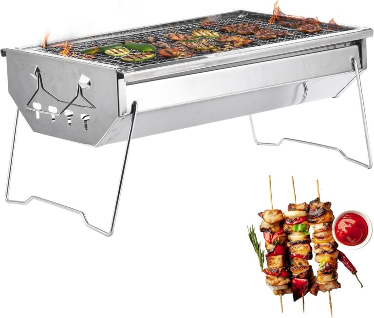 Zorestar Portable Folding Charcoal Grill, Premium Stain…