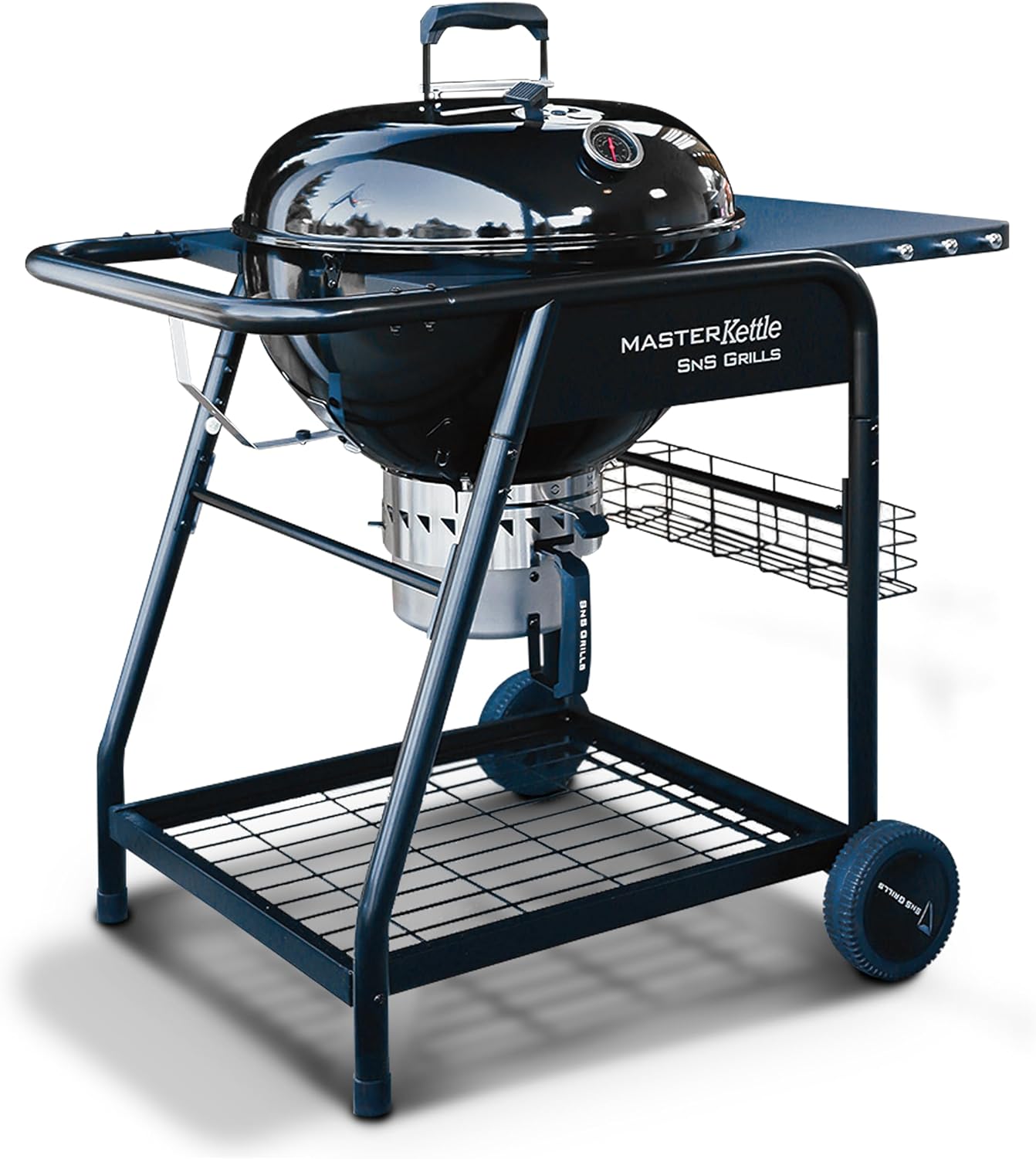 SnS Grills Patented Slow ‘N Sear MasterKettle Grill wit…