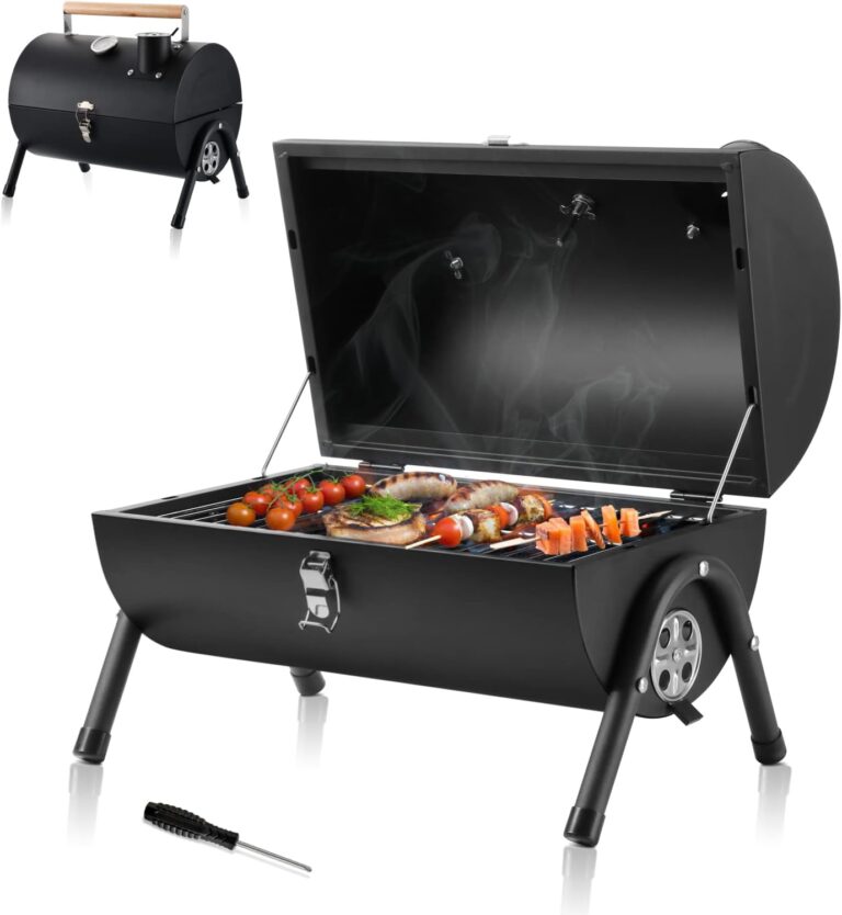 HaSteeL Portable Charcoal Grill, Small Folding Outdoor …