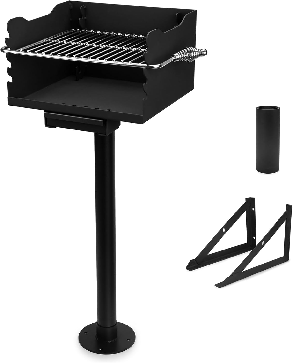 Stanbroil Park-Style Charcoal Grill, Heavy Duty Steel O…