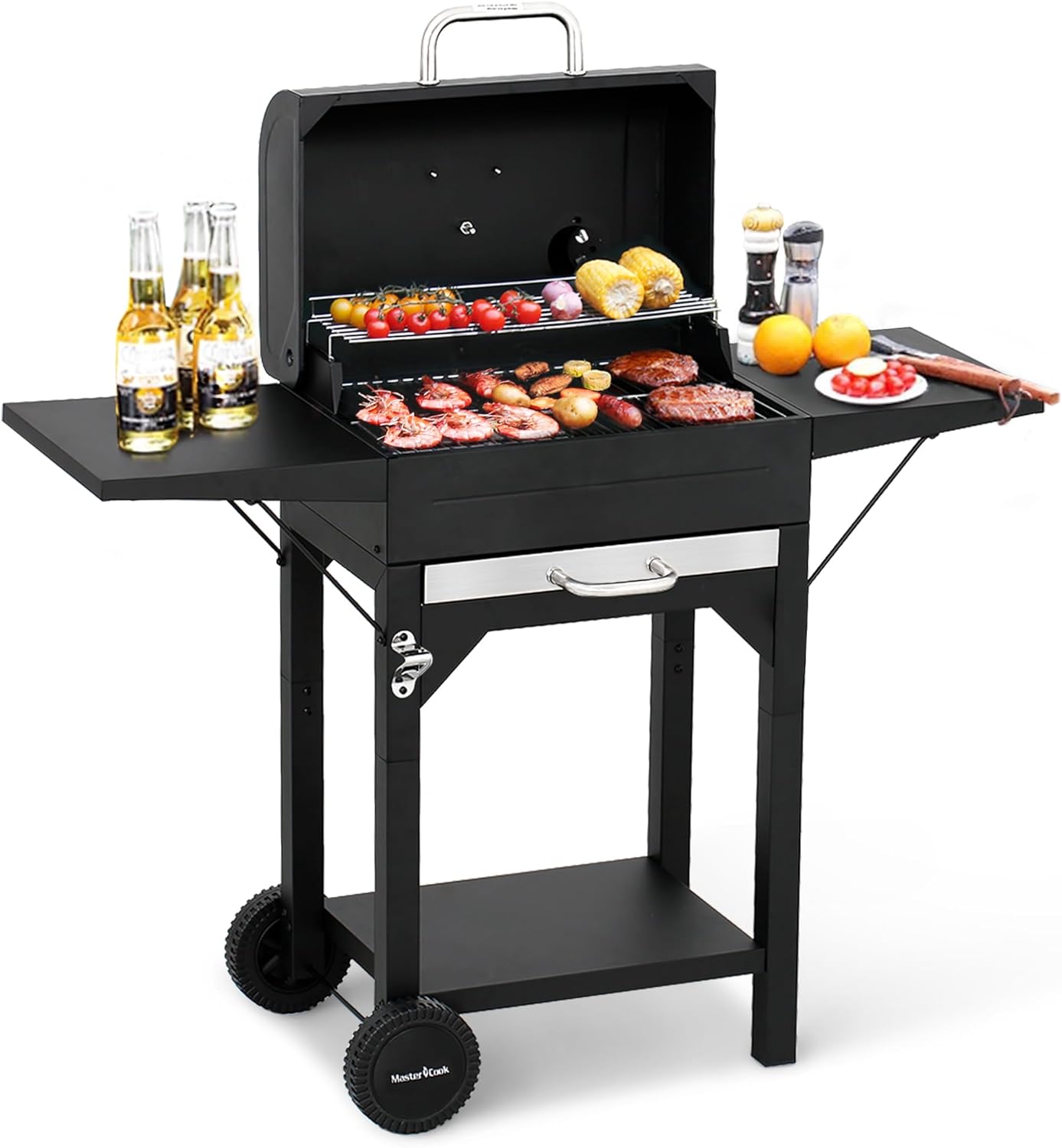 Master Cook Charcoal Grill Outdoor Barbecue 238sq Grill…