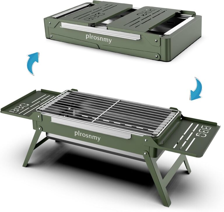 Portable Charcoal Grill, Small Foldable Grills for Trav…