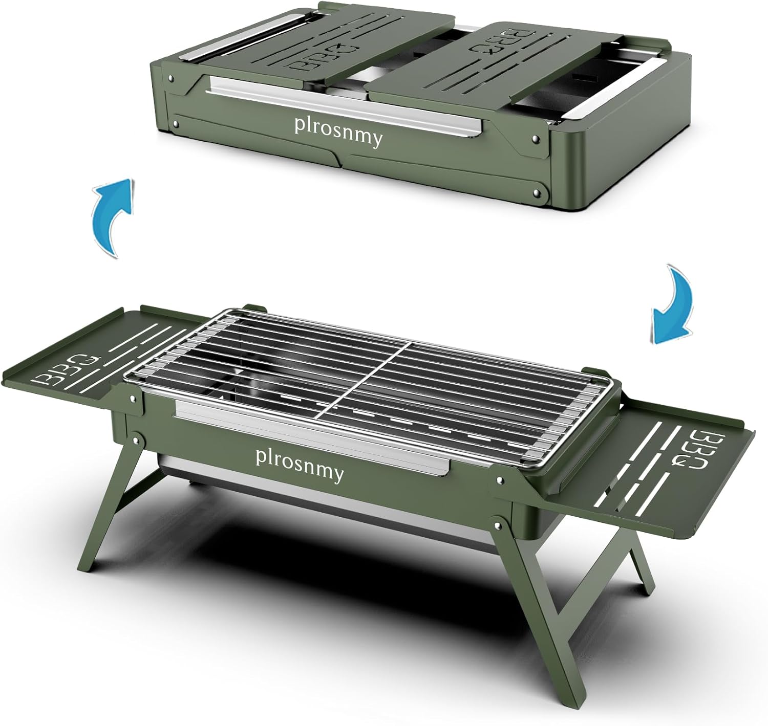 Portable Charcoal Grill, Small Foldable Grills for Trav…