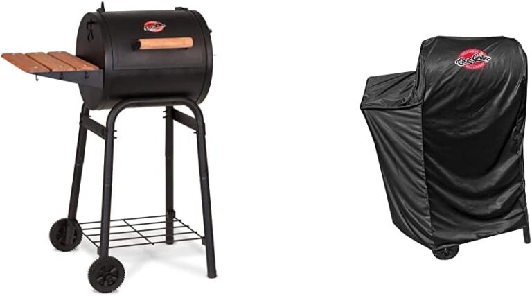 Char-Griller Patio Pro Charcoal Grill Bundle with Cover…