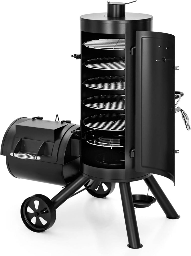 MFSTUDIO Extra Large Vertical Offset Smoker, Heavy-Duty…