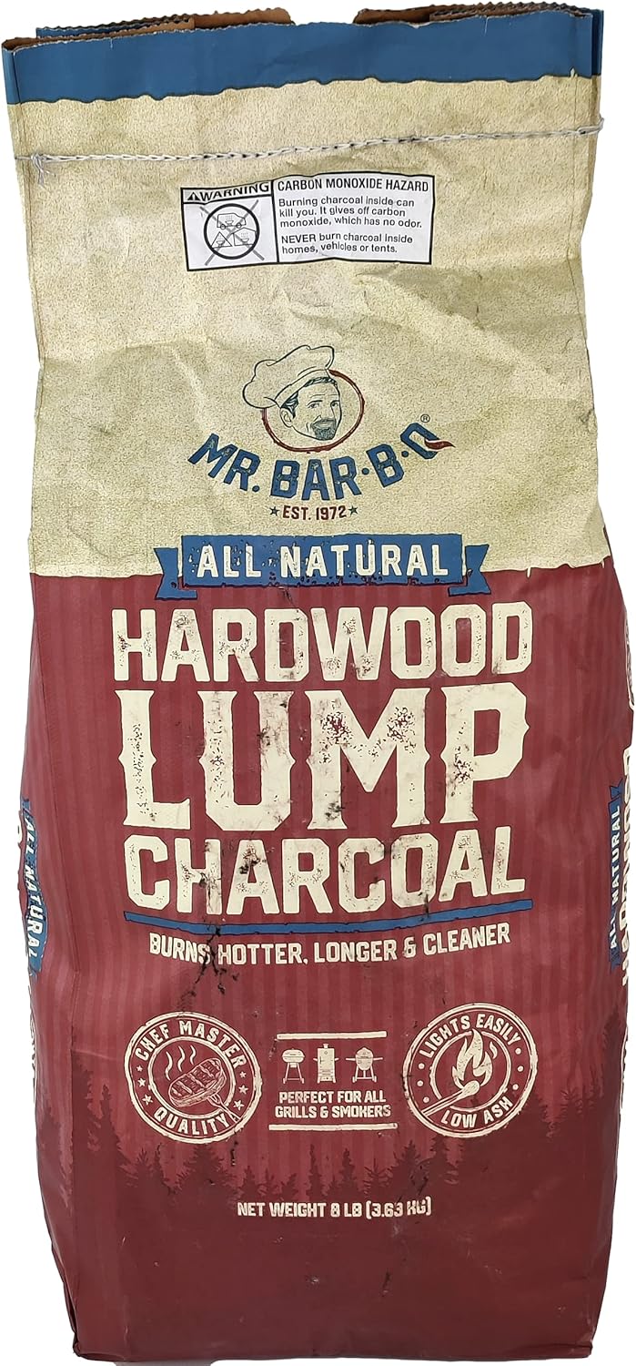 All Natural Hardwood Lump Charcoal, Burns Hotter, Longe…